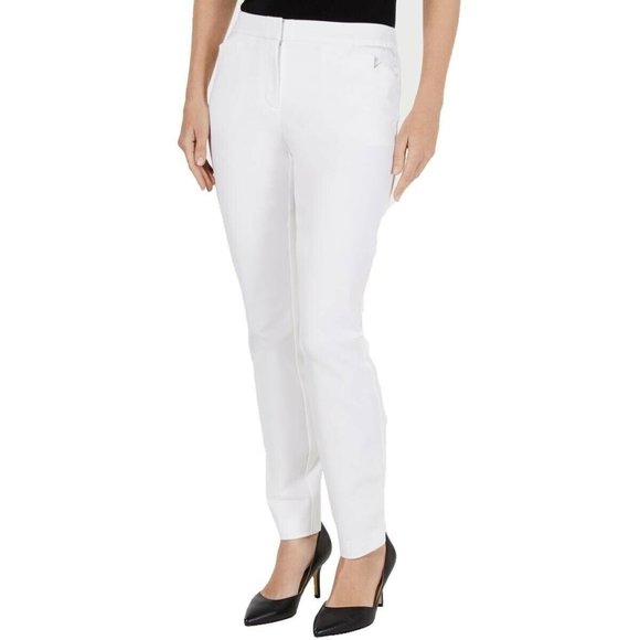 Alfani Pants - Alfani 16 Bright White Skinny Leg Pants NWT CU82